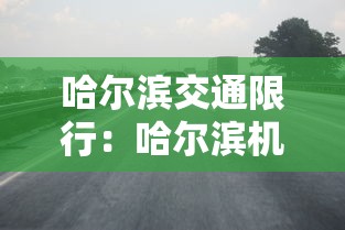 哈尔滨交通限行：哈尔滨机动车限行