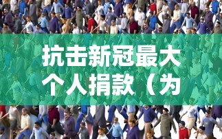 抗击新冠最大个人捐款（为抗击新冠疫情捐款的名人）