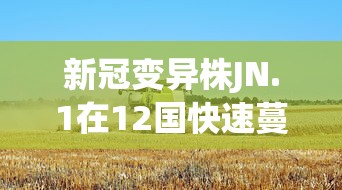 新冠变异株JN.1在12国快速蔓延/新冠变异株的五种