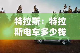 特拉斯：特拉斯电车多少钱一台新车