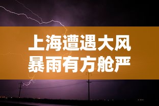上海遭遇大风暴雨有方舱严重漏雨 上海遭遇大风暴雨有方舱严重漏雨