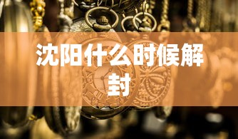 沈阳什么时候解封