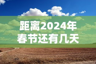 距离2024年春节还有几天(距离2024春节倒计时) 距离2024年春节还有几天(距离2024春节倒计时)