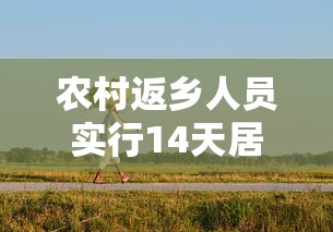 农村返乡人员实行14天居家健康监测（农村返乡者需14天居家监）