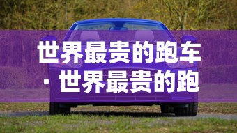 世界最贵的跑车 · 世界最贵的跑车排名第一